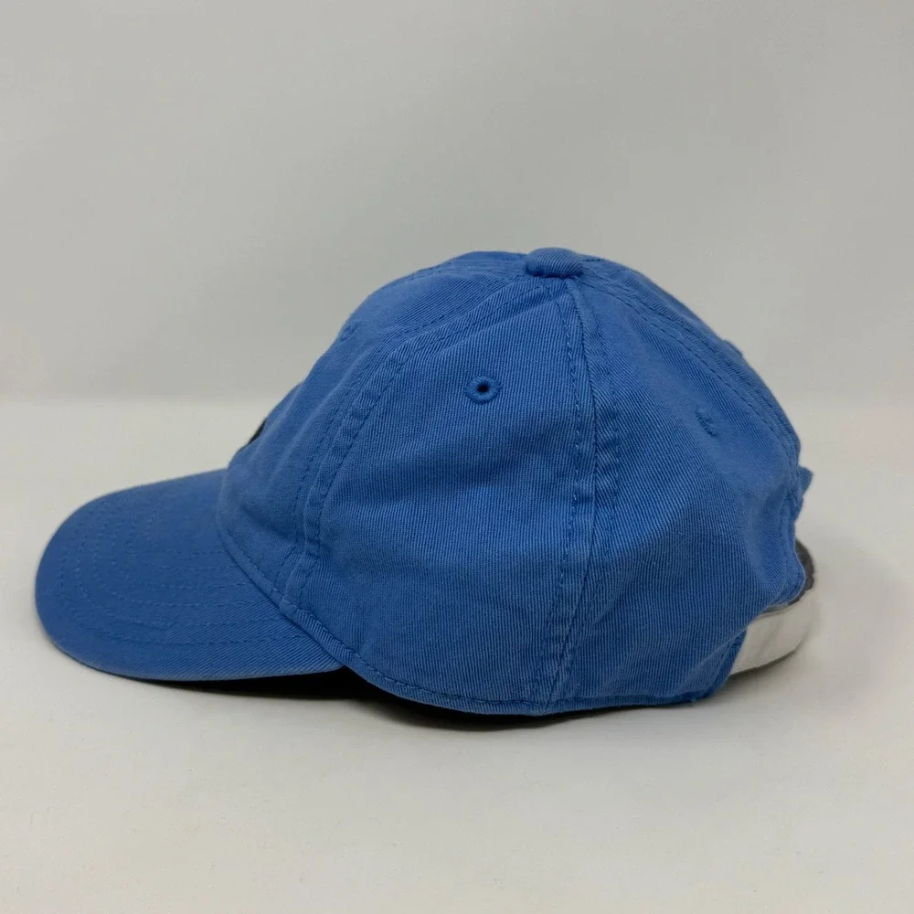 Harding Lane Kids Blue Cotton Airplane Embroidered Strapback Baseball Hat Cap